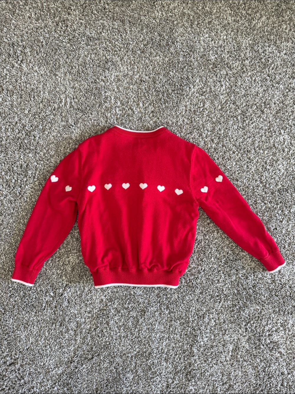 Rachel Riley Bright Red Heart Cardigan - Picture 3 of 4